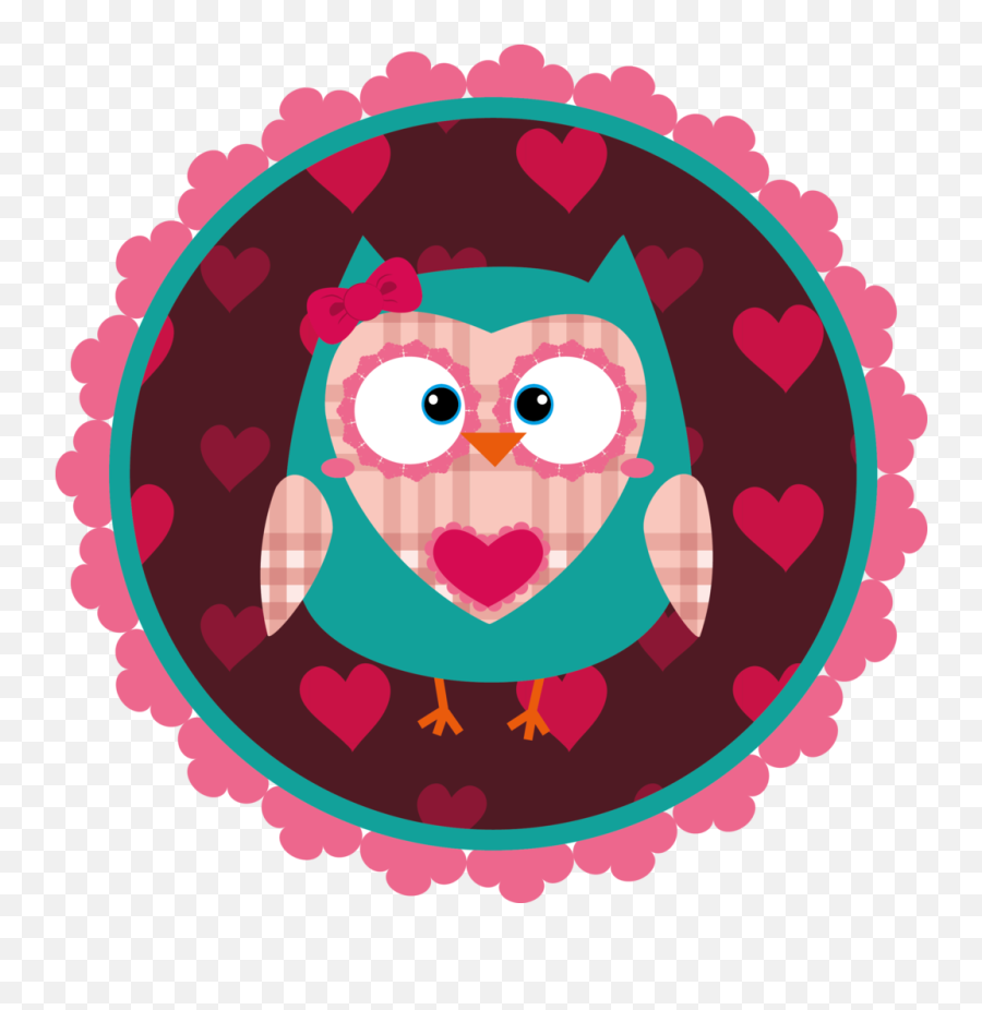 Owl Clipart Circle - Cute Owl Pink Transparent Cartoon Png Owl Cute Cartoon Emoji,Cute Owl Clipart