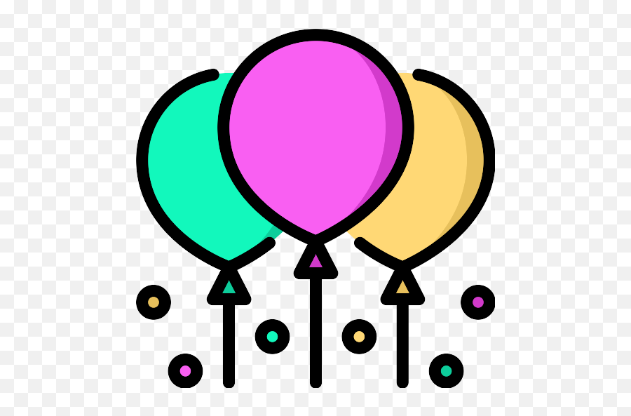 Balloons Vector Svg Icon 66 - Png Repo Free Png Icons Balloon Emoji,Pink Balloons Png
