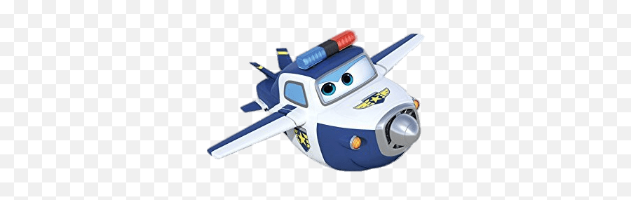 Paul The Police Airplane Transparent Png - Stickpng Character Super Wings Paul Emoji,Airplane Transparent