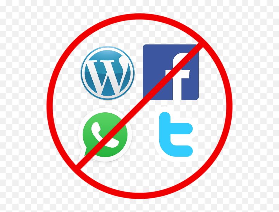 Prohibidas Redes Sociales - Wordpress Emoji,Prohibido Png