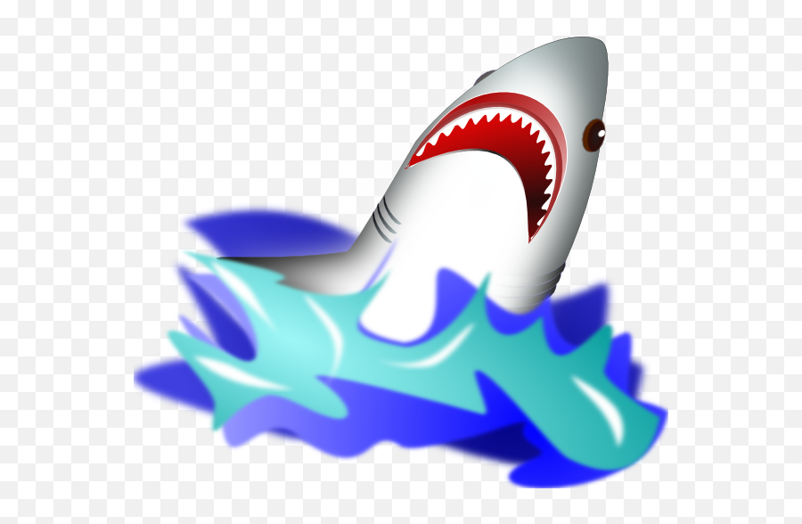 Shark Fin Clip Art - Shark In Water Clip Art Emoji,Shark Fin Clipart