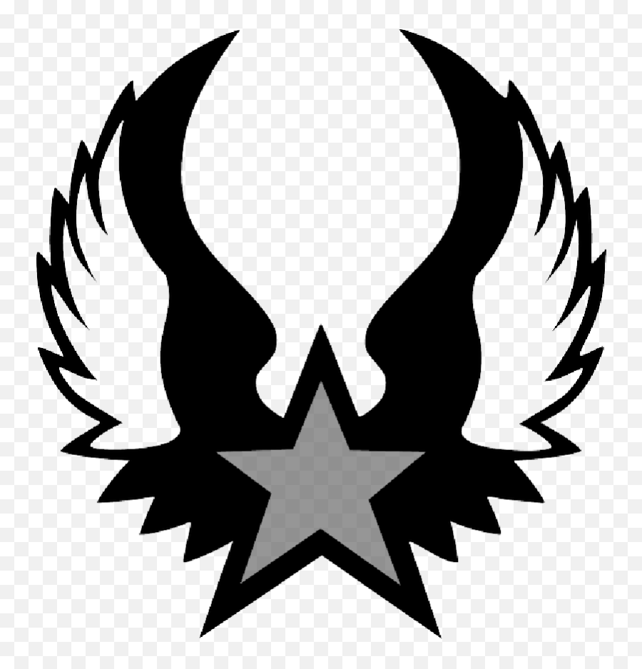 Download Hd Red Black Outline Rock Star Punk Five Shield - Rockstar Dude Emoji,Shield Outline Png