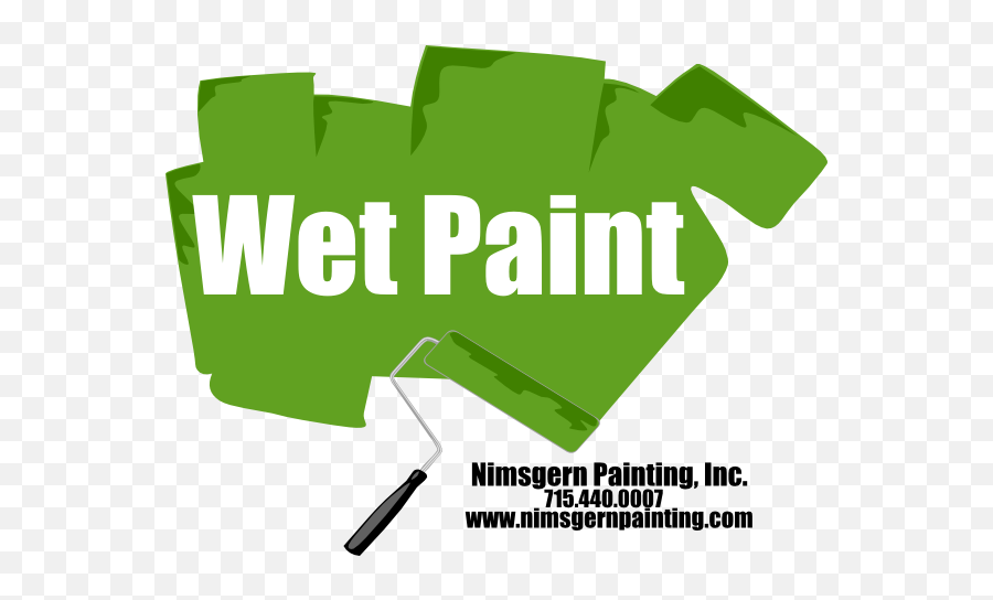 Download Painting Clipart Wet Paint - Your Friend Is Sick Wet Paint Signs In Green Emoji,Painting Clipart