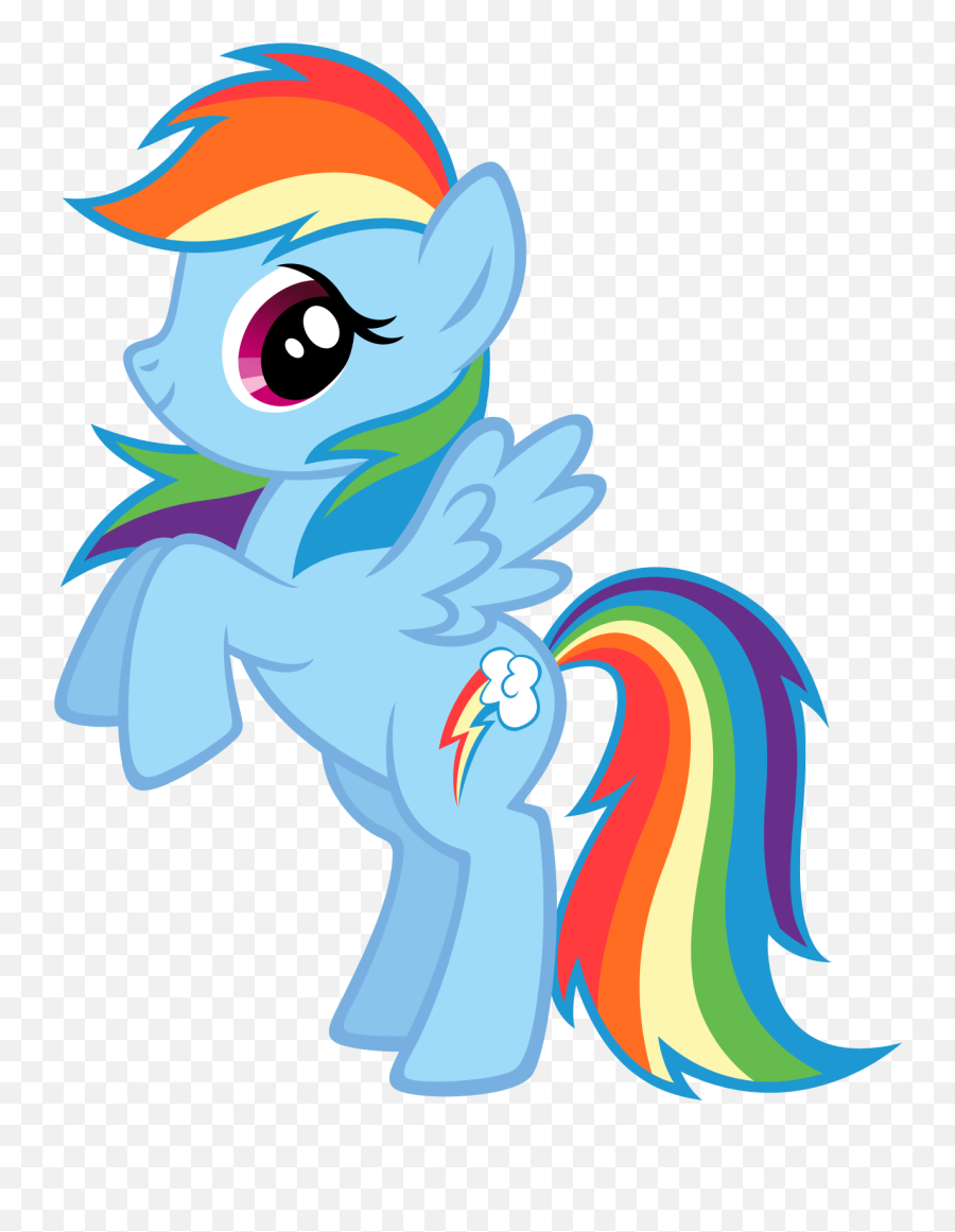 Rainbow Dash Rarity My Little Pony - Transparent Little Pony Characters Emoji,Rainbow Dash Transparent
