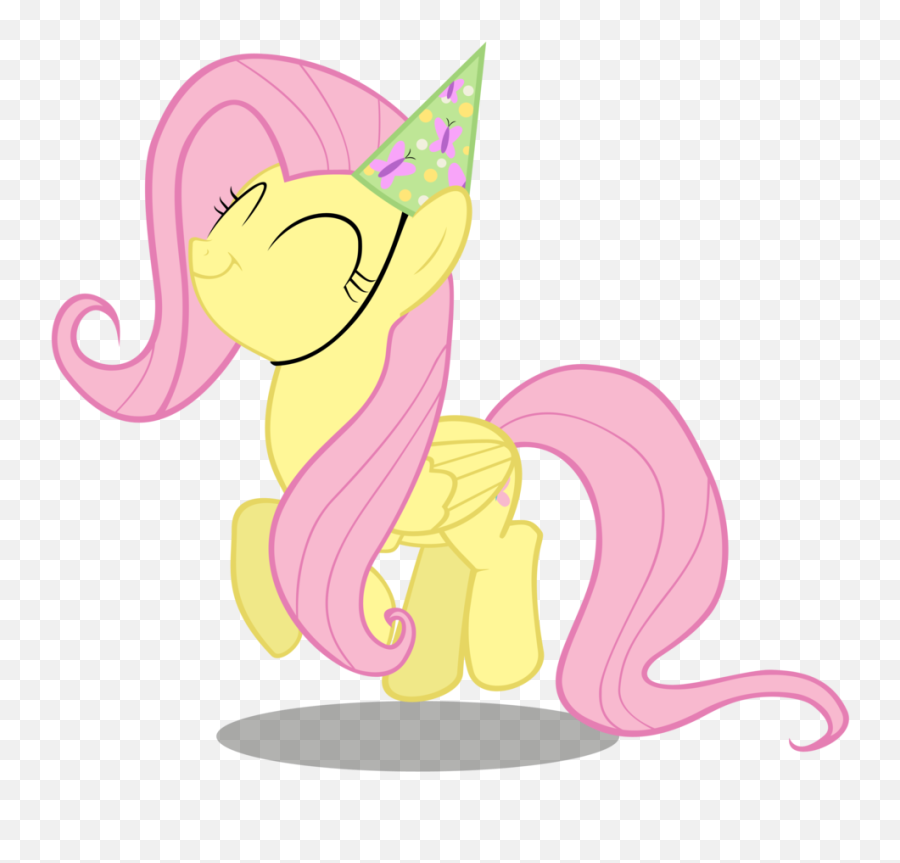 Party Hat No Background - My Little Pony Birthday Fluttershy Emoji,My Little Pony Birthday Png