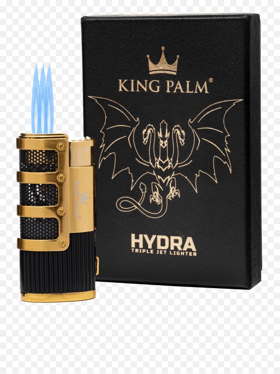 Classy Black U0026 Gold Triple Jet Torch Lighter Emoji,Hydra Logo Png
