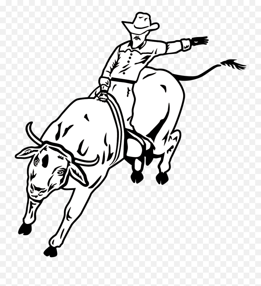 Southwest Emoji,Bull Riding Clipart