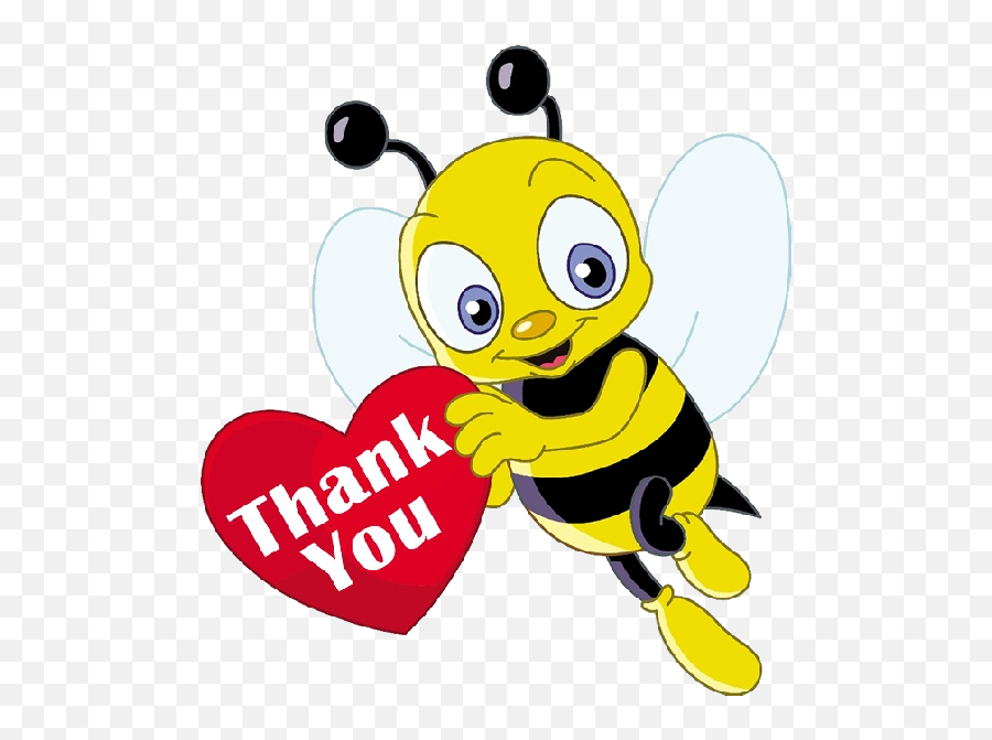 Bees Clipart Transparent Background - Bees Saying Thank You Emoji,Bees Clipart