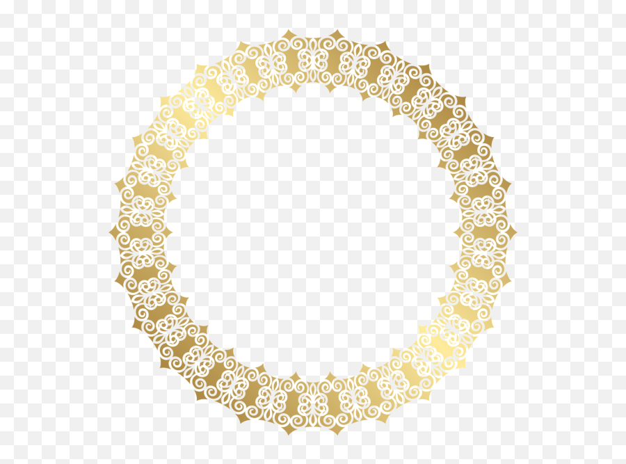 Garland Clipart Pearl - Tag Redonda Dourada Png Emoji,Garland Clipart