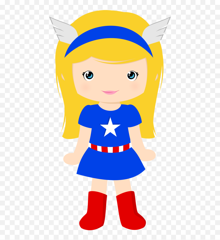 Download Super Girl Clipart Party - Captain America Girl Captain America Girl Clipart Emoji,America Clipart