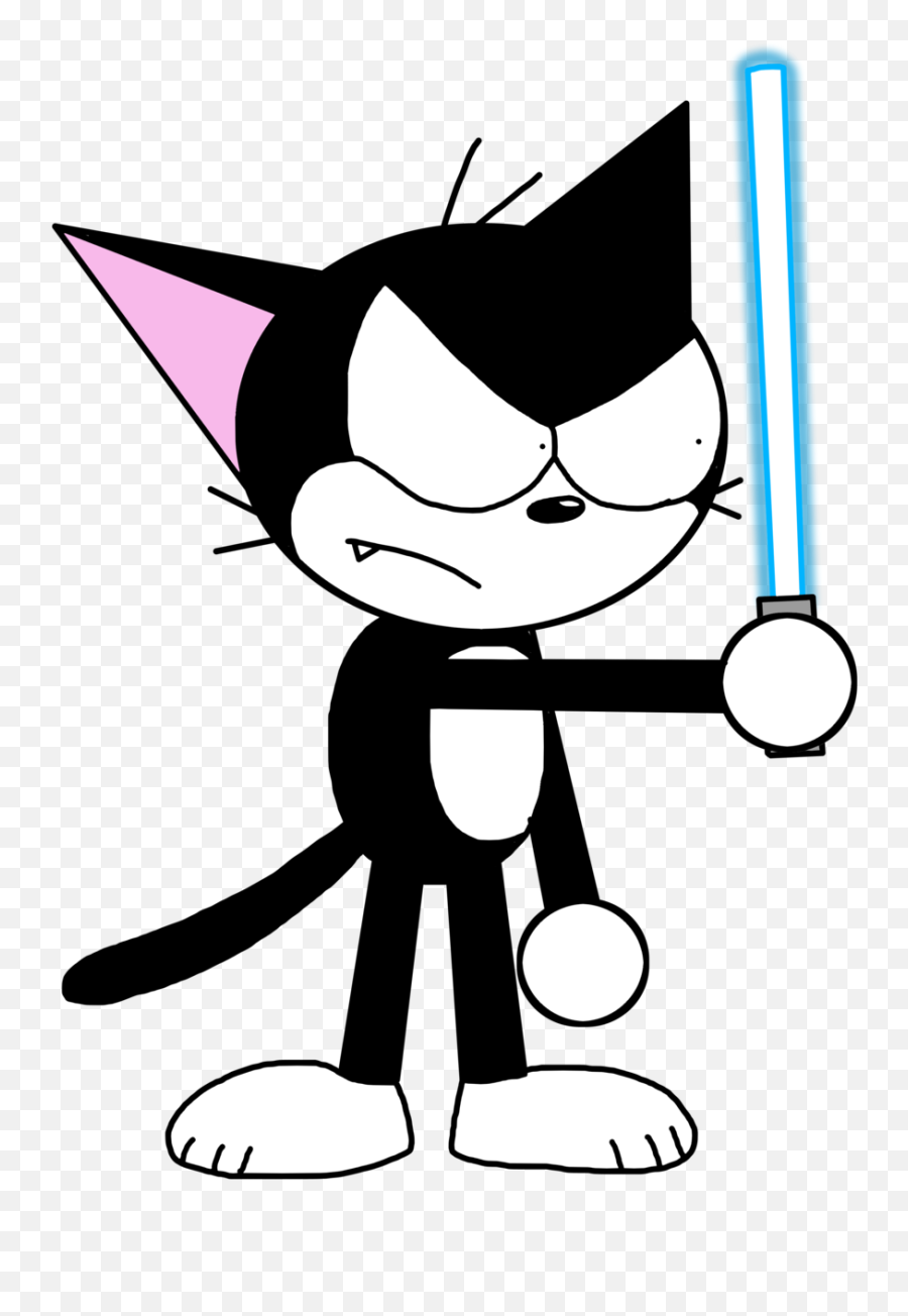 Cyborg Kuro - Chan With Lightsaber By Marcospower1996 Cyborg Cat Cyborg Kuro Chan Emoji,Lightsaber Clipart