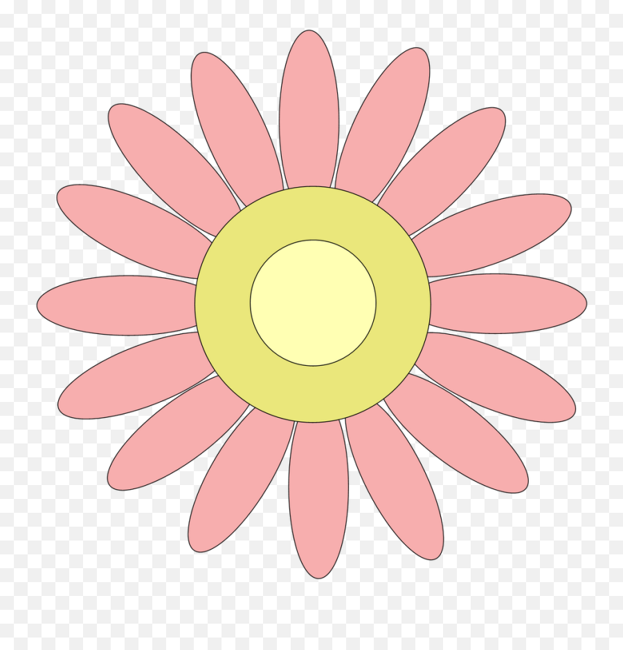 Free Pink Flower Clipart - Aesthetic Moon And Star Sticker Emoji,Free Flower Clipart