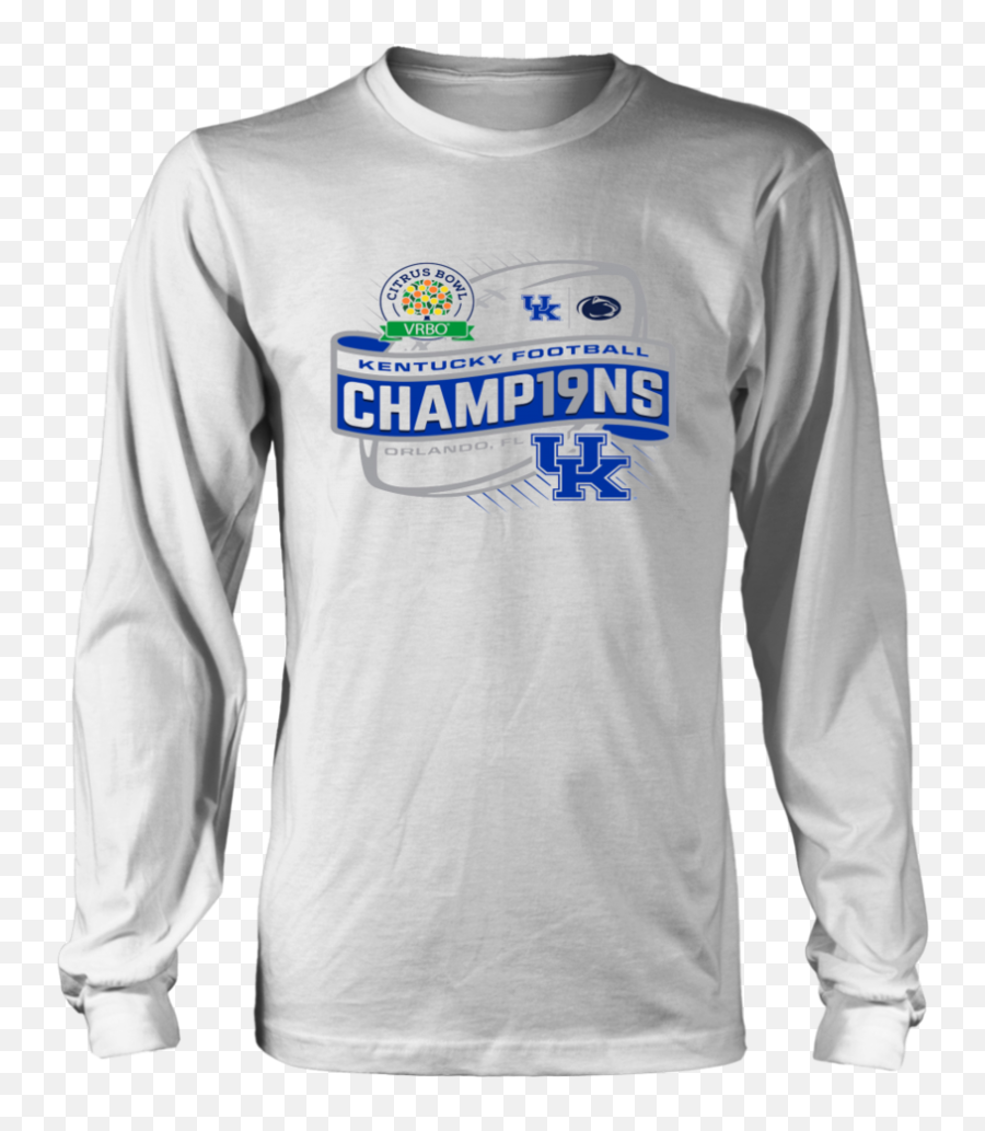Kentucky Wildcats 2019 Citrus Bowl Champions T - Shirt U2013 Tee Cream Emperor Longsleeve Emoji,Kentucky Wildcats Logo