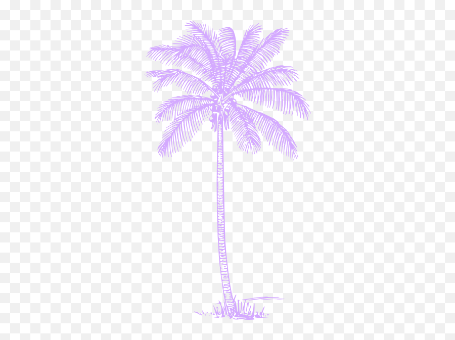 Palm Tree Clip Art At Clkercom - Vector Clip Art Online Yellow Palm Tree Silhouette Emoji,Palm Tree Transparent