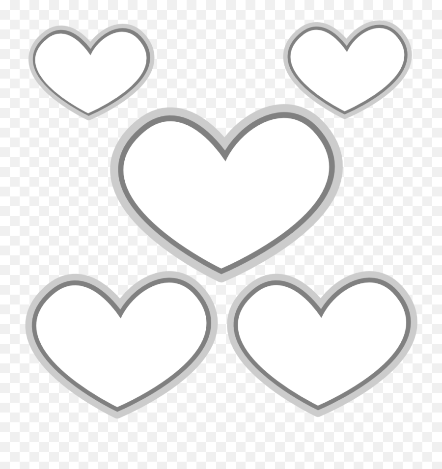 Black Heart Pic - Clipart Best Girly Emoji,Heart Clipart Black And White