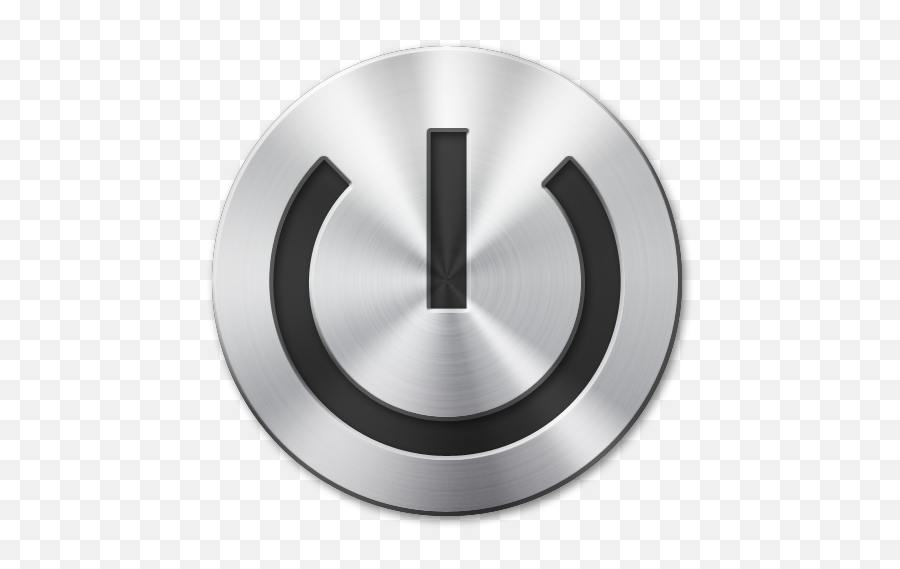 Metallic Power Button Transparent Png - Power Button Png Emoji,Power Png