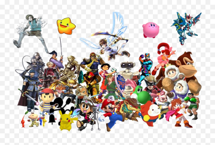 Super Smash Bros Png Clipart - Nintendo Characters Emoji,Brothers Clipart