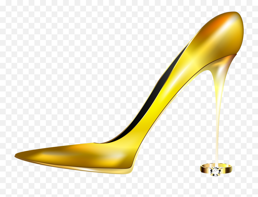 Heeled Footwear Shoe Heels Highheeled Transprent Png Clipart - Transparent Gold Heels Png Emoji,High Heel Shoe Clipart