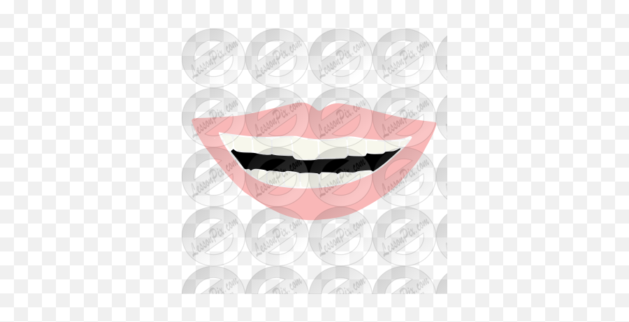 Teeth Stencil For Classroom Therapy - Happy Emoji,Teeth Clipart