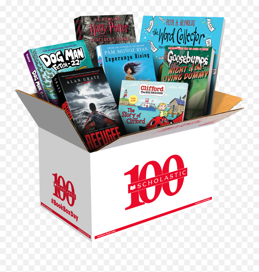 Scholastic Book Clubs Celebrate 100 - Scholastic Book Order Boxes Emoji,Clifford Clipart