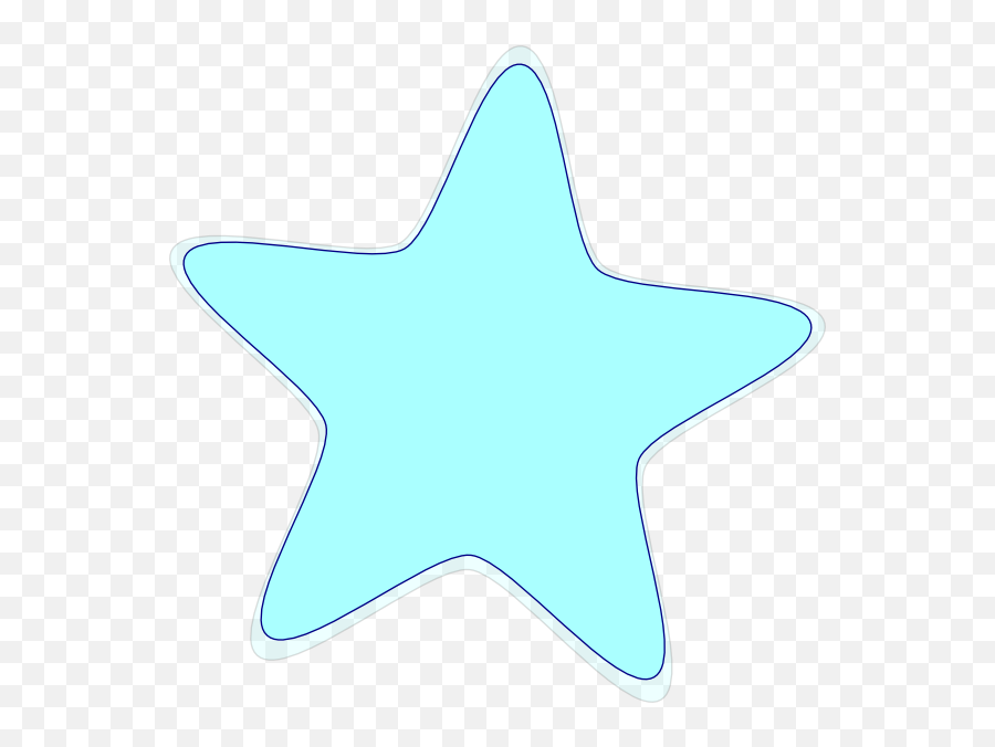 Light Blue Star Clip Art At Clkercom - Vector Clip Art Dot Emoji,Blue Stars Png