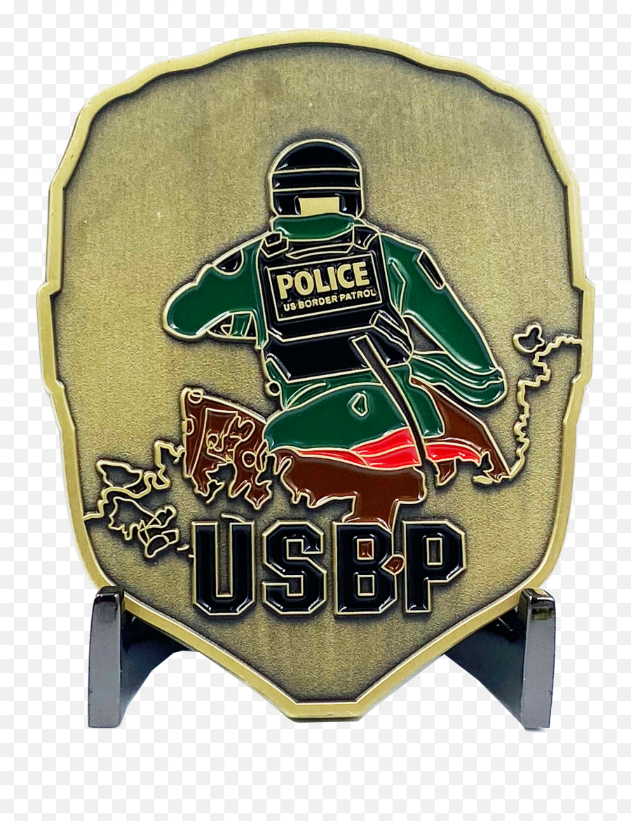 Cl11 - 02 Border Patrol Atv Patrol Agent Cbp Challenge Coin Sticker Emoji,Us Border Patrol Logo