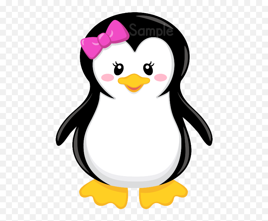 Download 28 Christmas Pink Snowflake - Transparent Background Cute Penguin Clipart Emoji,Christmas Penguin Clipart