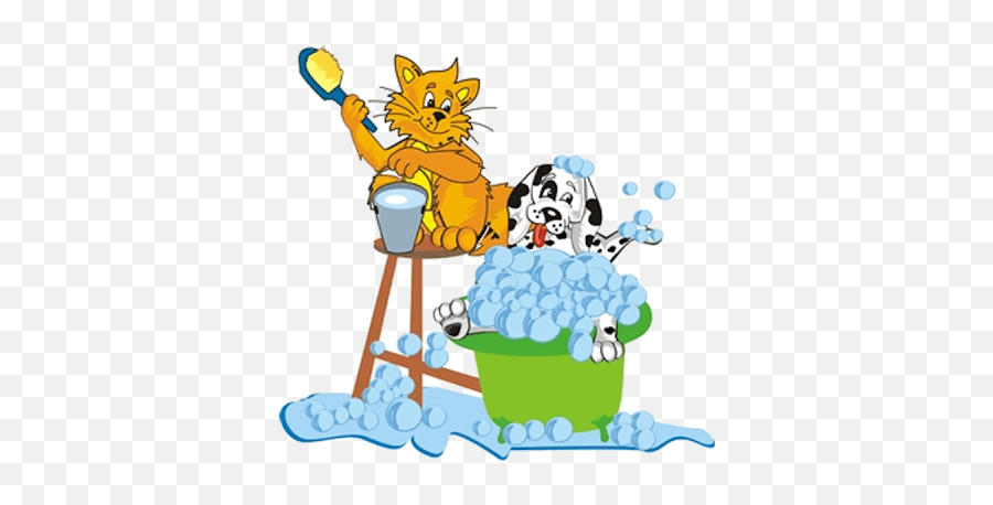 Dog And Cat Grooming Clip Art Emoji,Dog Grooming Clipart