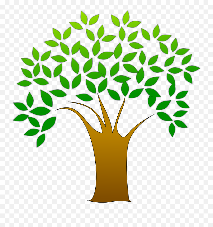 Giving Tree Clipart Image - Transparent Tree Vector Png Emoji,Tree Clipart