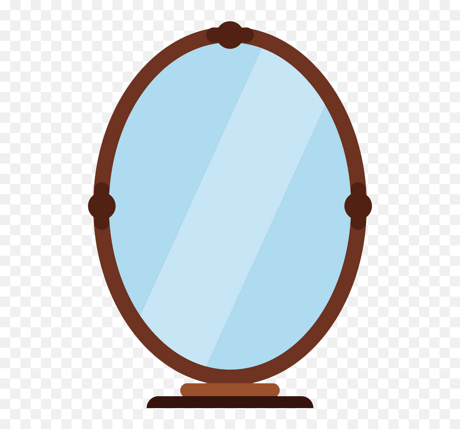 Flat Icon Mirror Clipart Transparent - Transparent Mirror Clipart Emoji,Mirror Clipart