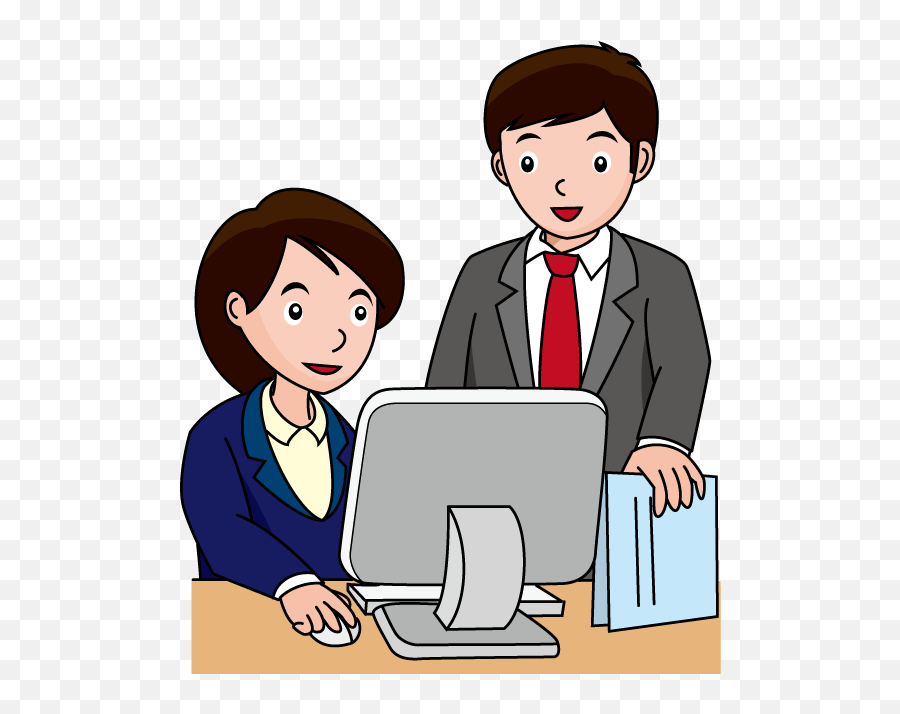 Computer At Office Clipart - Uses Of Computer In Offices Emoji,Office Clipart