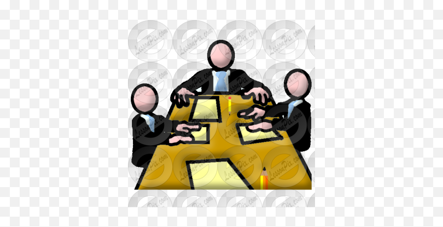 Meeting Picture For Classroom Therapy Use - Great Meeting Emoji,Conference Clipart