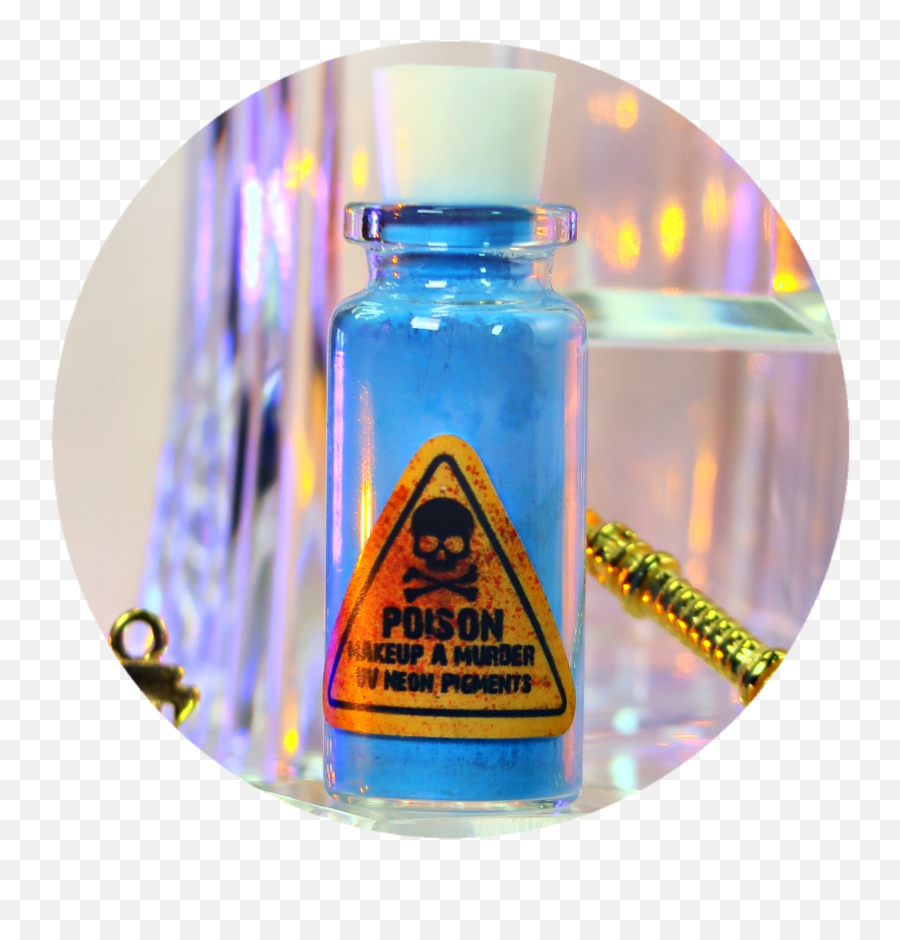 Blue Poison Neon Emoji,Neon Triangle Png