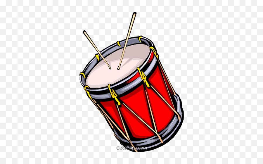 Drum With Drum Sticks Royalty Free - Transparent Drum Clipart Emoji,Drum Clipart