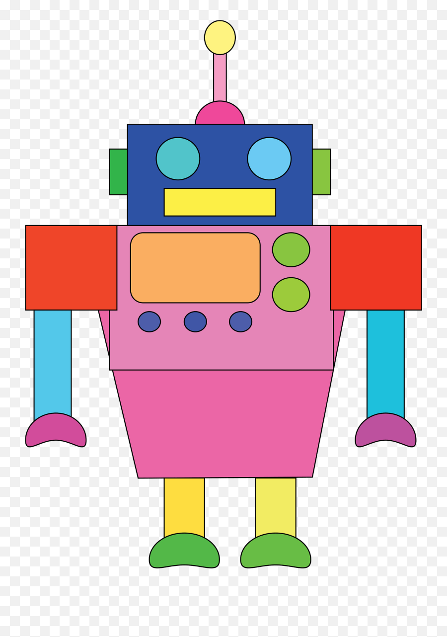 Colorful Robot Clipart Free Download Transparent Png Emoji,Cyborg Clipart