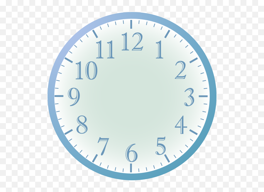 Download Hd Clock Face - Blue Clock 24hr 120v Wall Clock Emoji,Clock Face Transparent