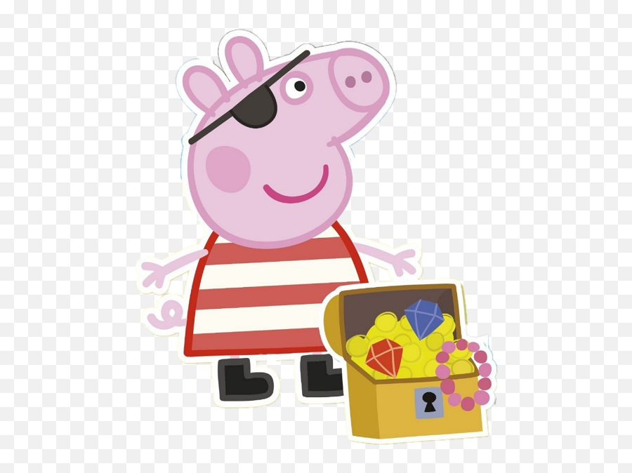 Peppa Pig Pirate Clipart Png - Cartoni Animati Peppa Emoji,Peppa Pig Clipart