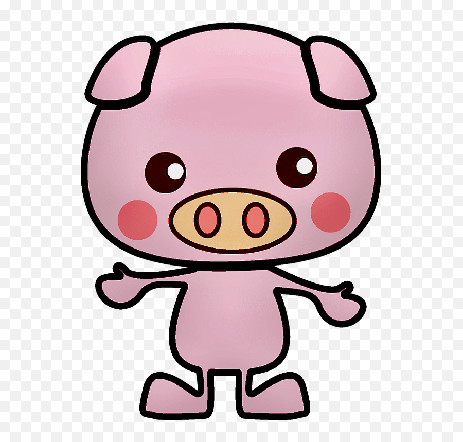 Cute Pig Clipart Free Download Transparent Png Creazilla Emoji,Cute Pigs Clipart