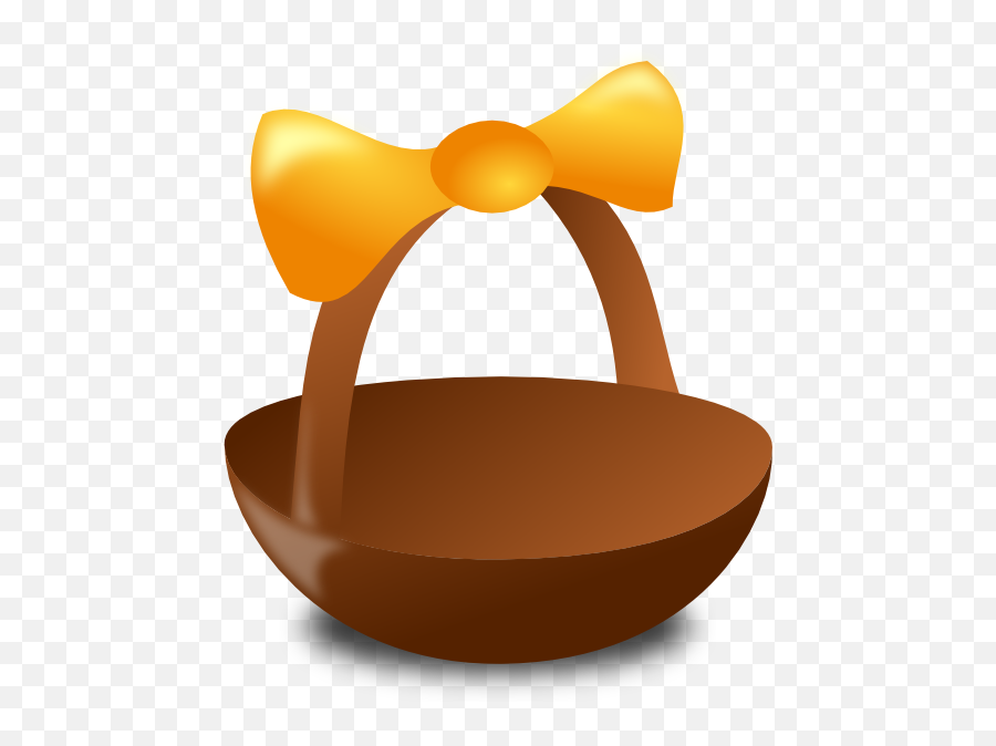 Empty Easter Basket Clip Art At Clker - Empty Basket For Easter Egg Emoji,Easter Basket Clipart