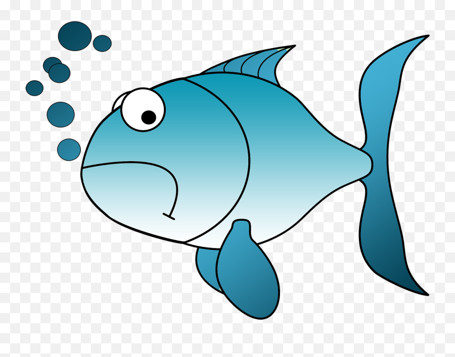 Cartoon Fish Clipart Free Download Transparent Png Creazilla - Sad Fish Clipart Emoji,Cartoon Clipart