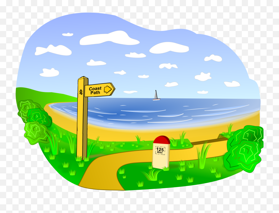 Landscape Clip Art Free - Coastal Plain Clipart Emoji,Landscape Clipart