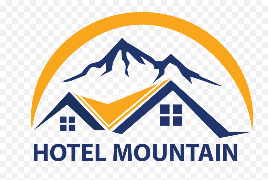 Hotel Mountain Logo Clipart - Mountain Hotel Logo Png Emoji,Mountain Logo