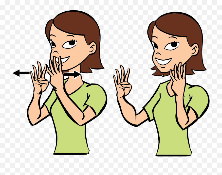 Line - Like In Sign Language Emoji,Transparent Line