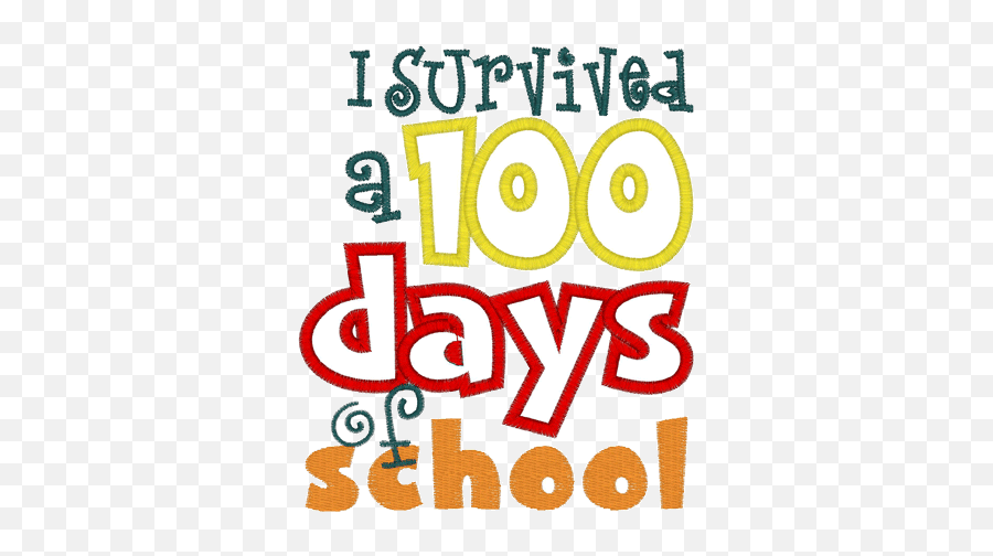 100 Days Of School Quotes - Survived 100 Days Of School Clipart Emoji,100th Day Of School Clipart