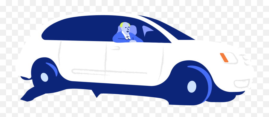 Driving Clipart Commuter - Electric Car Transparent Automotive Decal Emoji,Driving Clipart