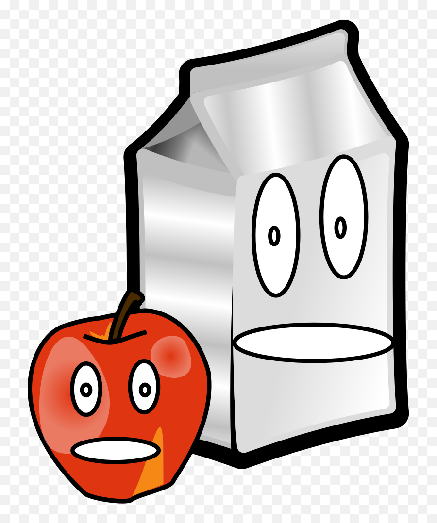 Apple And Milk Svg Clip Arts Download - Download Clip Art Diet Food Emoji,Milk Clipart