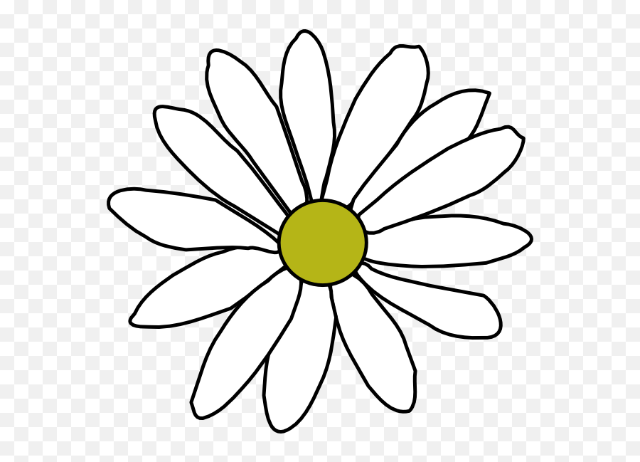 Free Simple Daisy Cliparts Download Free Clip Art Free - Outline Png Flower Drawing Emoji,Daisy Clipart