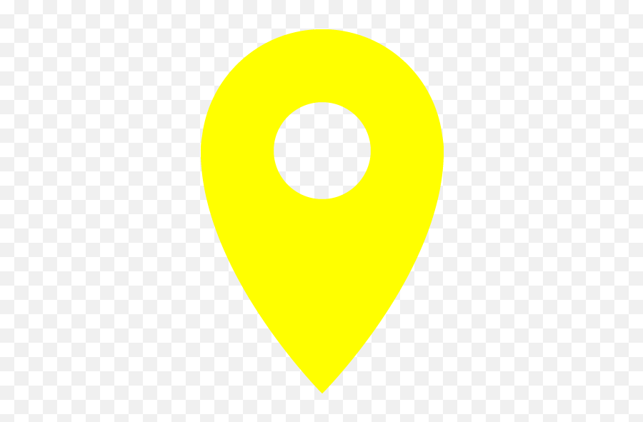 Yellow Pin 8 Icon - Free Yellow Pin Icons Transparent Yellow Location Icon Png Emoji,Location Icon Transparent
