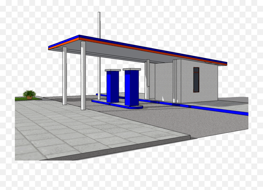 Free Gas Station Pictures Png Images - Gas Station Diorama Papercraft Emoji,Gas Station Clipart