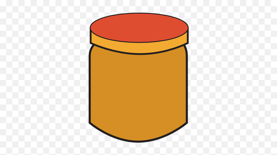 Peanut Butter Jar Clip Art - Cartoon Peanut Butter Jar Transparent Emoji,Peanut Butter Clipart